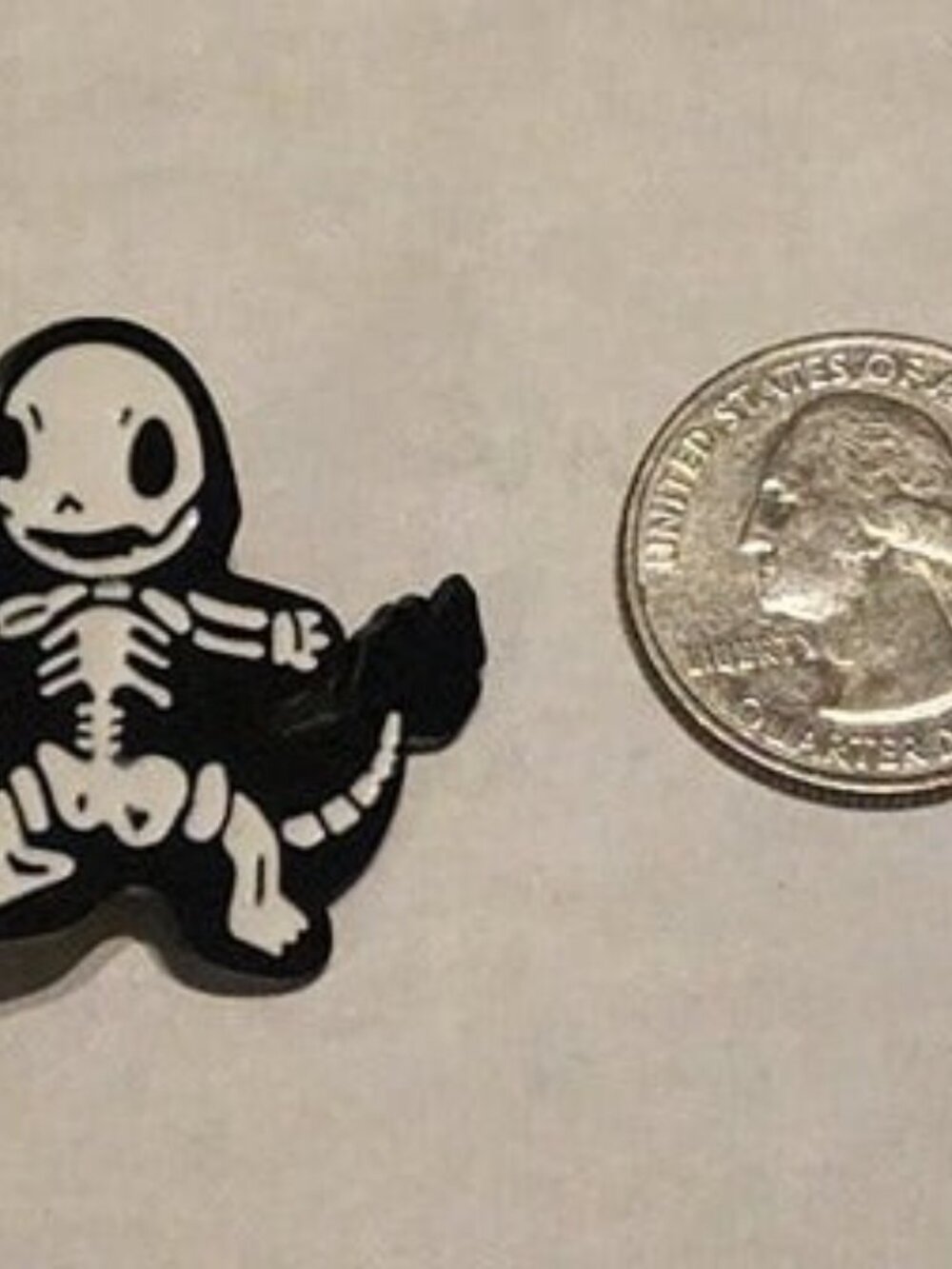 Skeletal Kanto Trio: Pokemon Bulbasaur, Squirtle, Charmander Enamel Pins - Picture 7 of 10